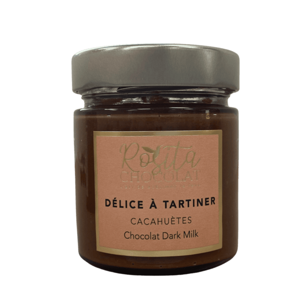 Photo d'un pot de délice à tartiner cacahuètes détouré