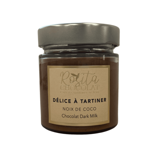 Photo d'un pot de délice à tartiner noix de coco détouré