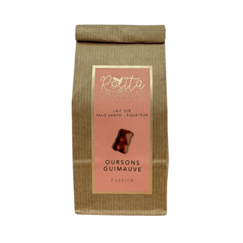 Photo sachet ourson guimauve passion lait 52% détouré