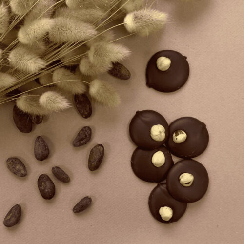 Photo d'ambiance de plats noisette au chocolat au lait