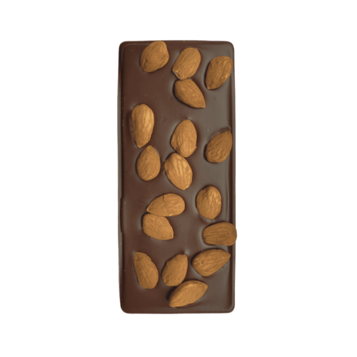 Tablette de chocolat au lait amande détouré