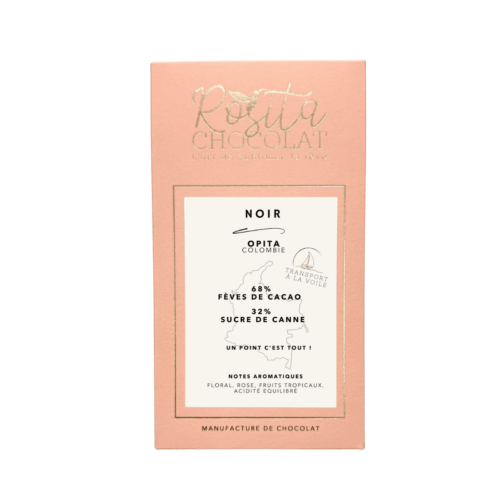 Packaging tablette de chocolat noir 68% Opita