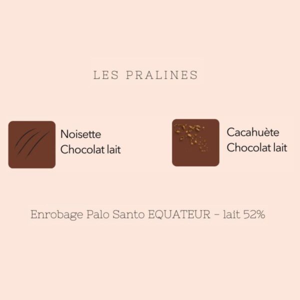 Explication des saveurs des pralinés lait